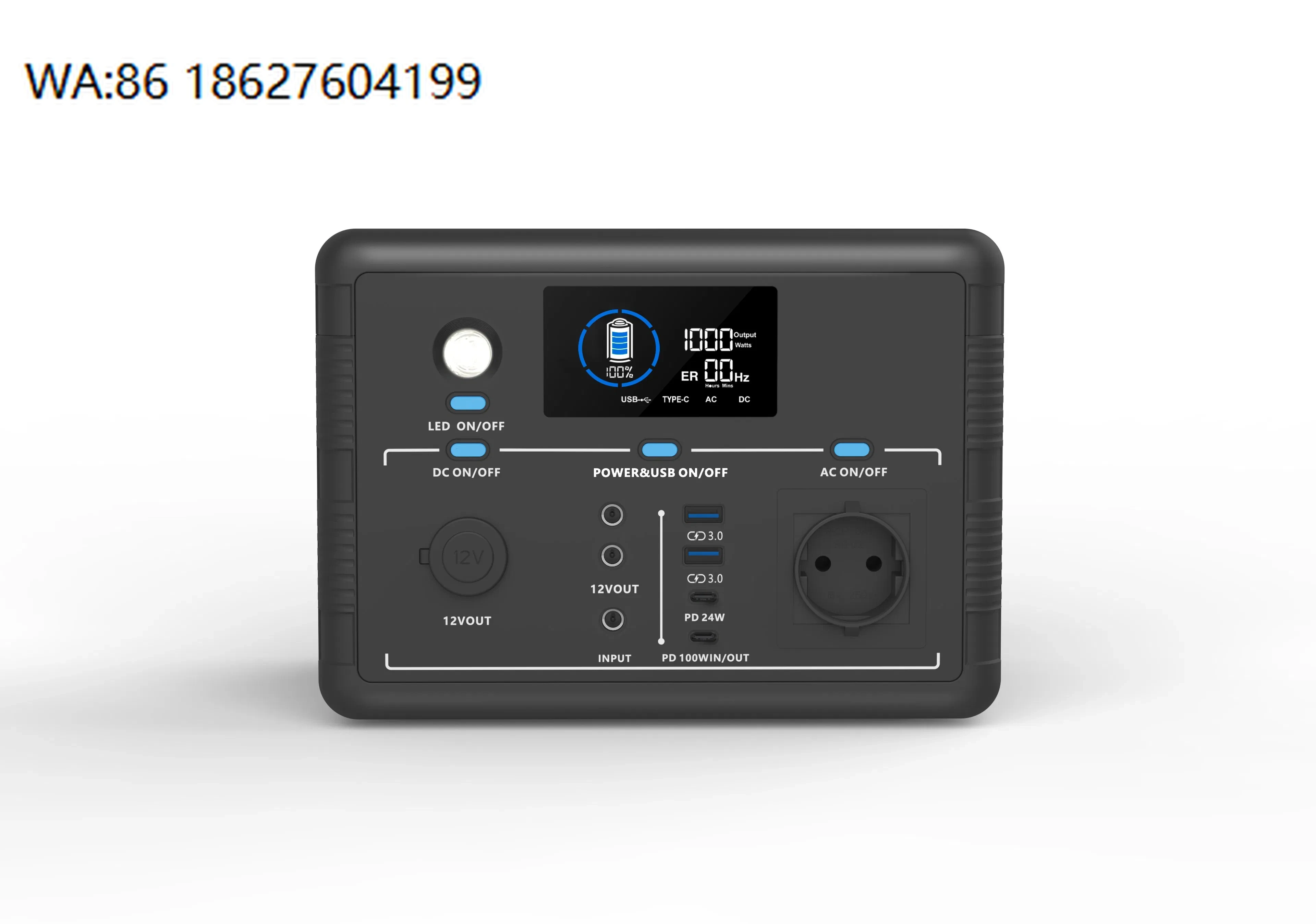 500W 25000mAh Multi Port Portable Rechargeable Power Station 110V 220V Outdoor Emergency Generator