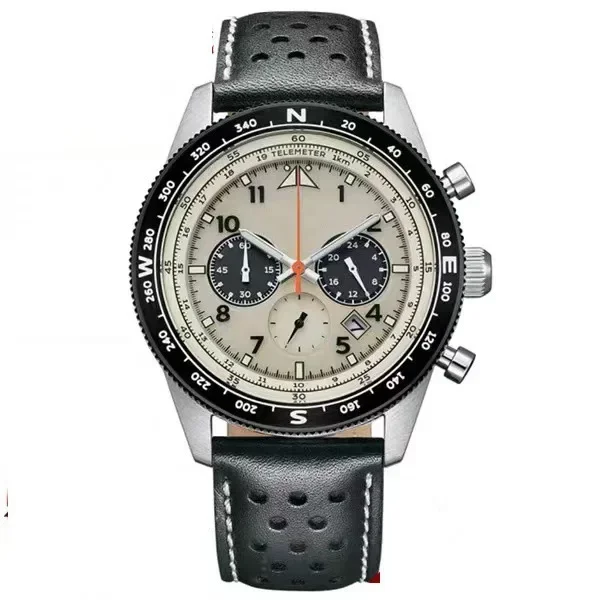 2025 Men Watches Luxury Trend Quartz Calendar Waterproof Multi Function Fancy Round Watch Stainless Automatic Watch