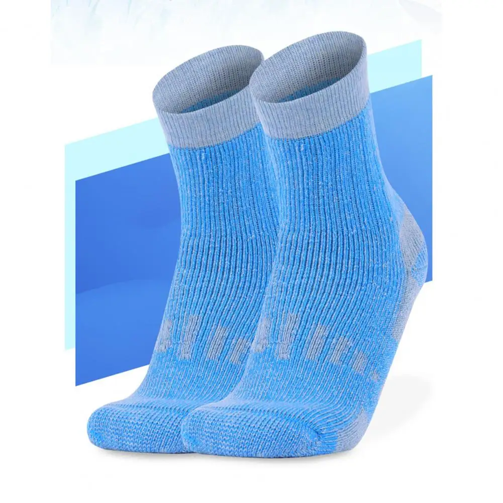 Thickened Terry Socks Moisture-wicking Athletic Crew Socks for Outdoor Sports Hiking Cushioned Compression Boot for Running