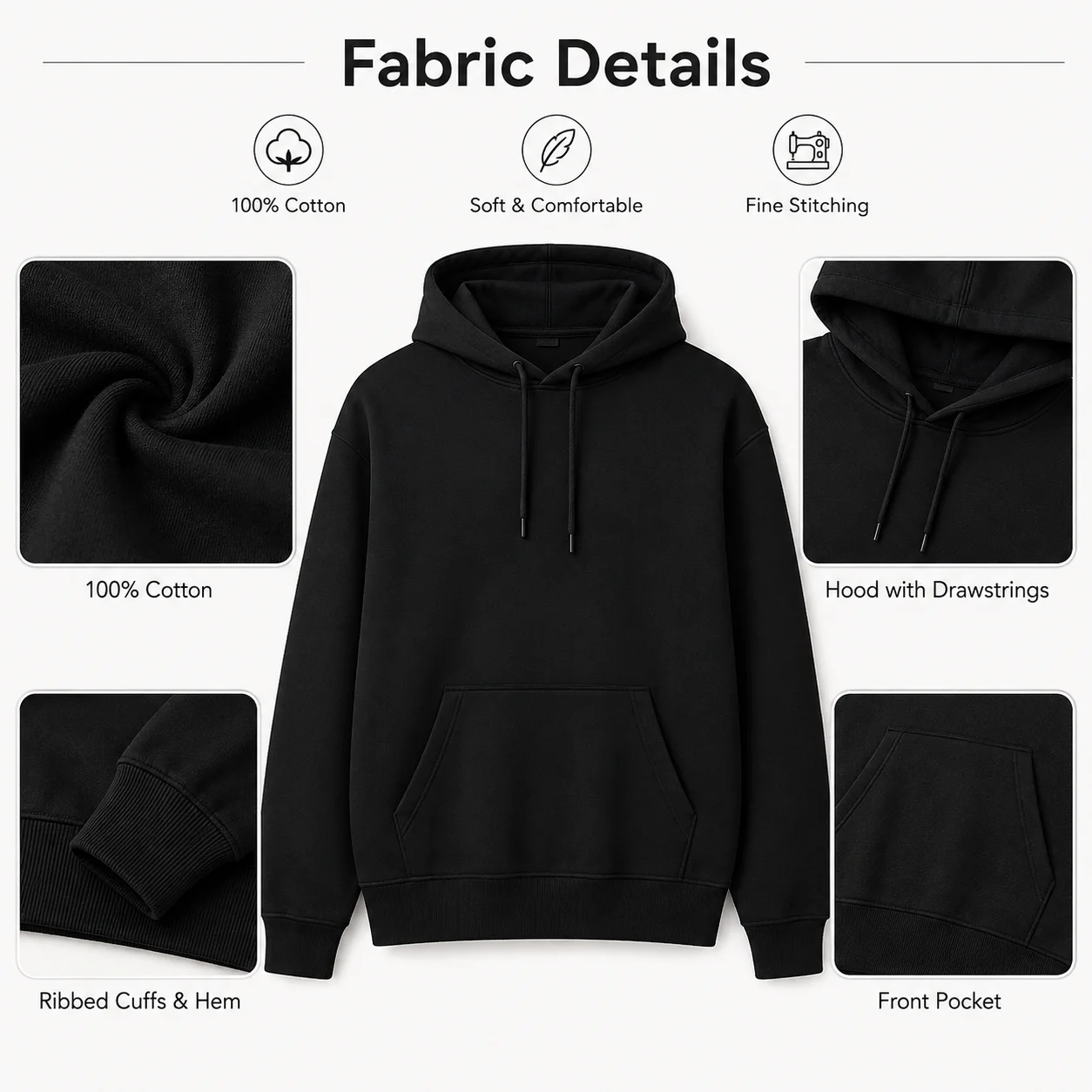 Santa Hat Christmas Hoodie Men Women Festive Graphic Sweatshirt Winter Party Outfit Xmas Holiday Pullover Casual Gift Daily Wear
