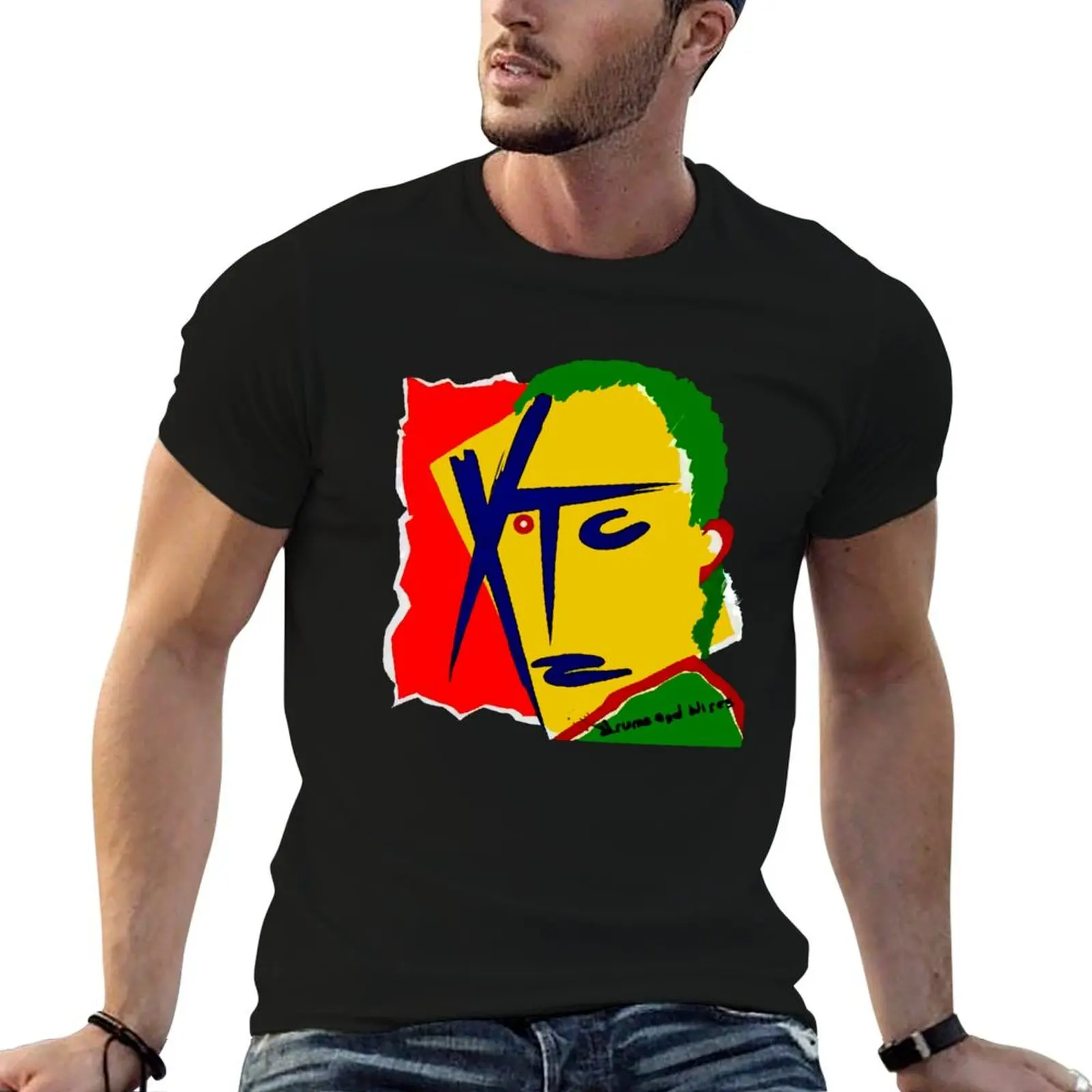 

wires man quality shirts oversize Xtc and t high anime drum cotton shirt T-Shirt t