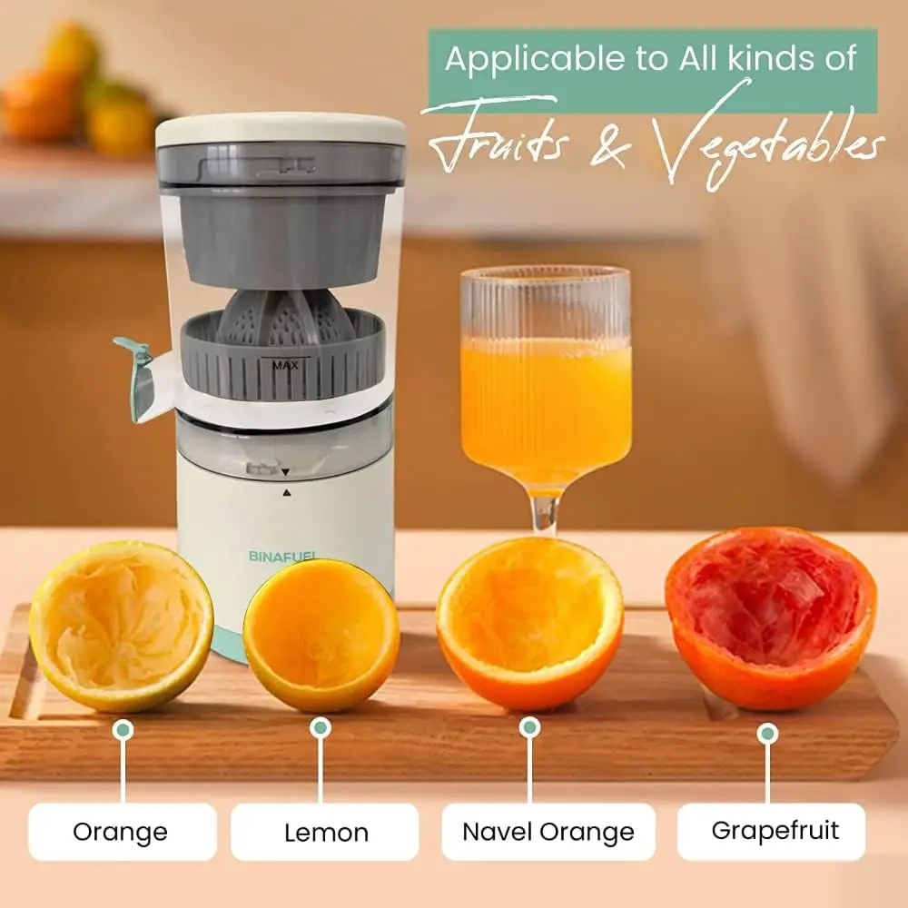 Portable Electric Juicer Orange Juice Squeezer Citrus Lemon Fruit Blender Machines USB Charging Automatic Fresh Squeezing Mixer