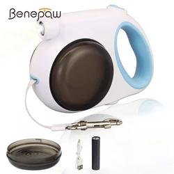 Benepaw Light Retractable Dog Leash Strong No Tangle Pet Lead For Small Medium Large Dogs Up To 40kg/88lbs Water Bowl Food Box