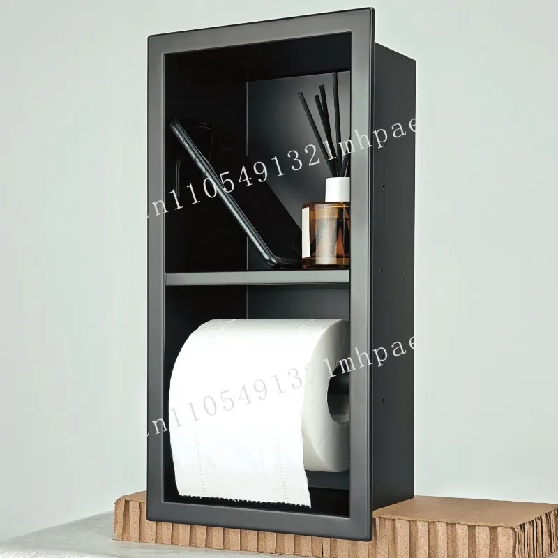 

304 Stainless Steel Modern Design Niche Recessed Bathroom Shelf for Hotel Apartment Bedrooms or Hospitals