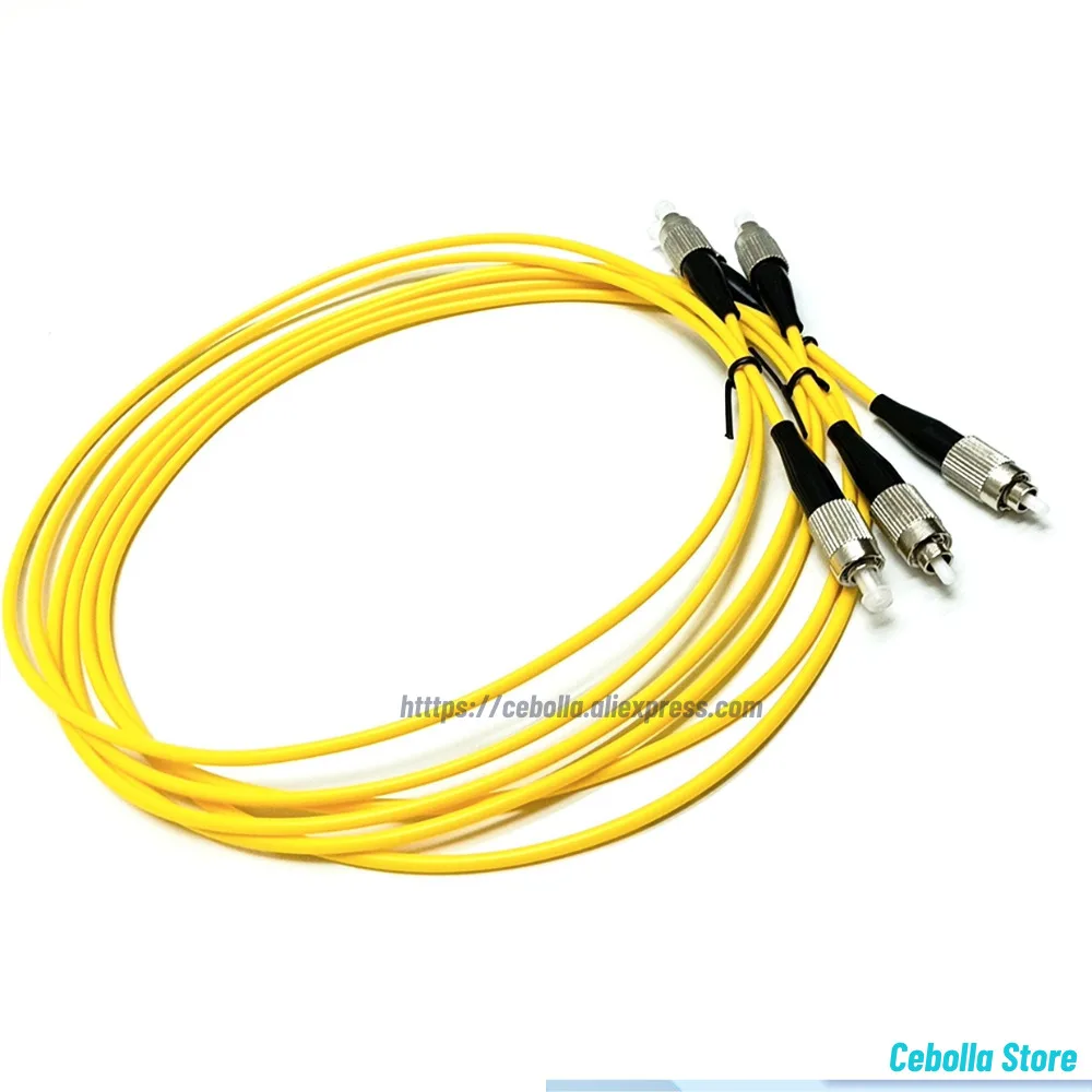 10Pcs/Lot Fiber Optical Jumper FC UPC 2.0/3.0Mm 1/2/3/5M SM LSZH Optic Cable Patch Cord FC UPC-FC UPC Simplex