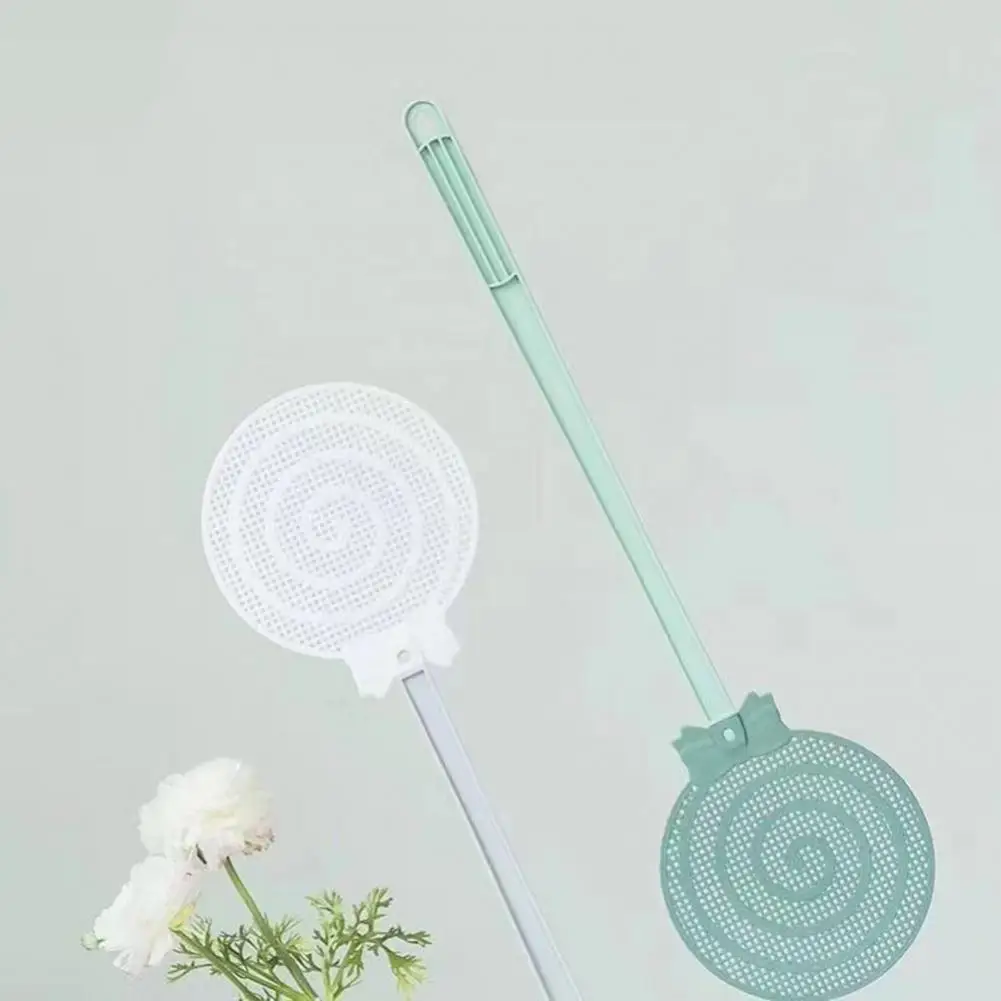 Fly Swat Racket Lightweight Fly Swatter Efficient Durable Lollipop Fly Swatters Long Handle Lightweight Design with for Indoor