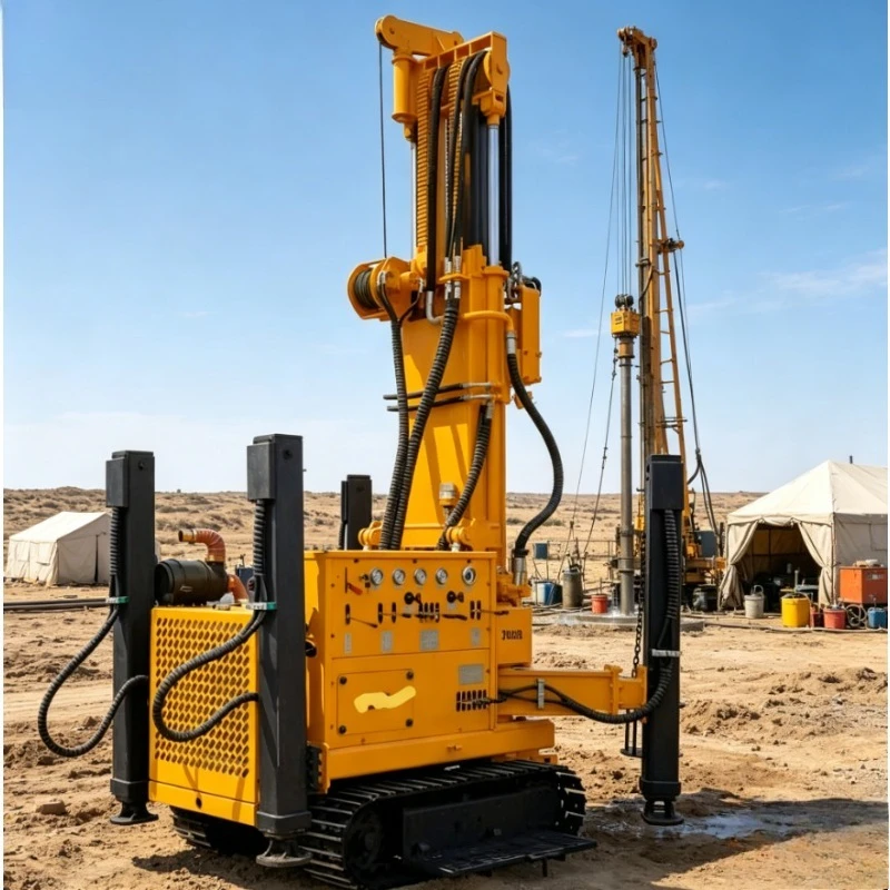 Customized Pneumatic Water Well Drill Rig 300m New Exploration Mini Water Well Crawler Drilling Rig Small China for Sale