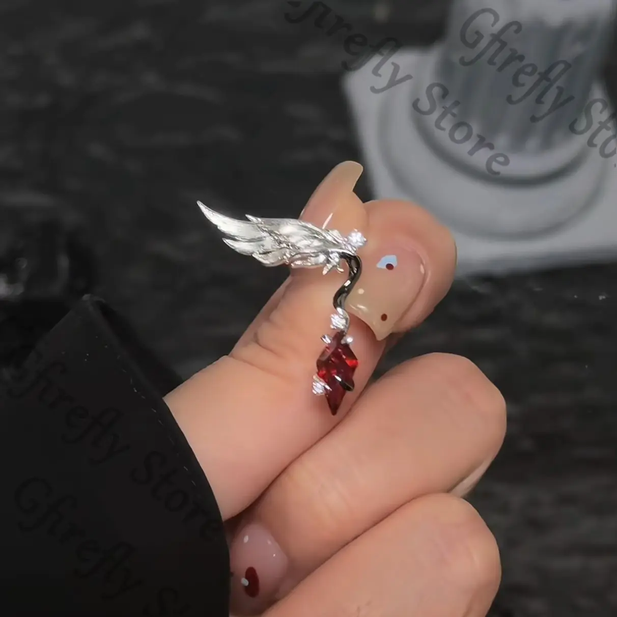 

Love and Deepspace Ear Stud Feather Wing Cosplay Loop Sylus Fashion Anime Earrings Accessories Ambitus Gift