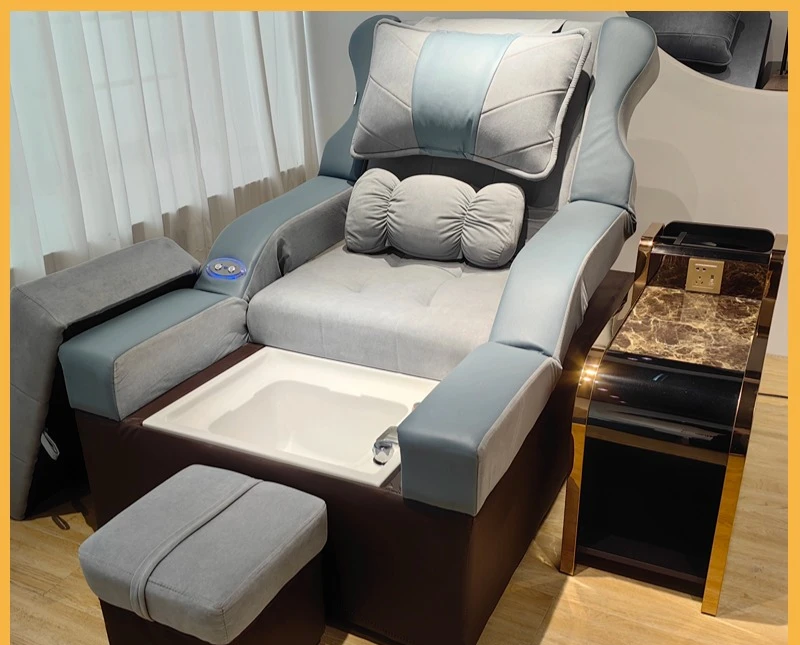 Sofa do kąpieli stóp, elektryczne łóżko do pedicure, integracja masażu SPA