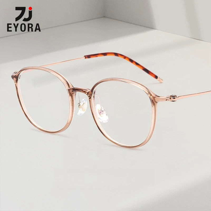 

EYORA Ultralight Minimalist Oval Reading glasses Anti Blue Light Myopia and hyperopia Photochromic Prescription Eyewear Lens