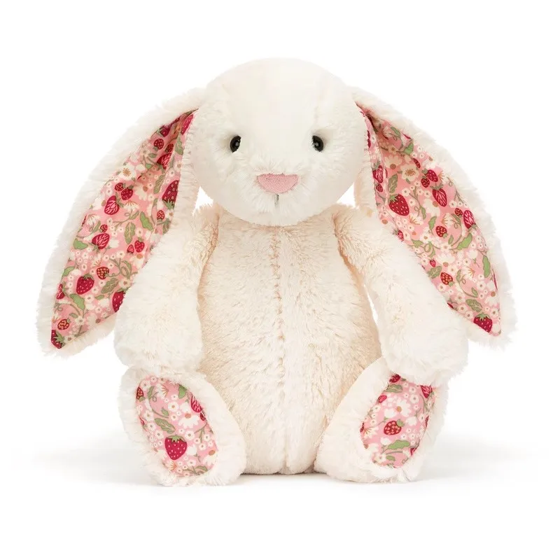

Fragrant Bonnie Rabbit Plush Toy with Floral Ears Kawaii Stuffed Doll Soft Sofa Cushion Kids Birthday Gift Room Decor Jc