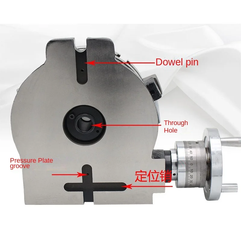 Fast Shipping High Precision Milling Machine HV4 Diameter 110mm Vertical Horizontal Milling Table Rotary Table Accuracy in M