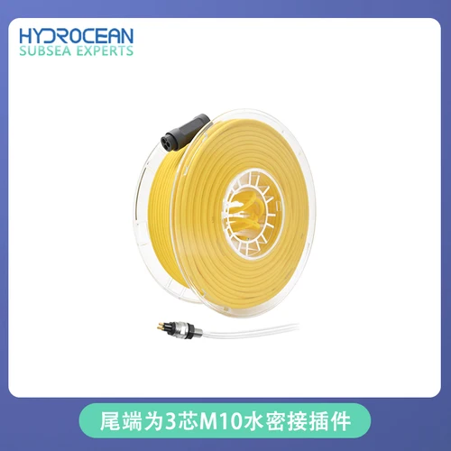 수중 로봇 통신 케이블 ROV 신호 방수 탯줄 케이블 60m 커넥터 Hydrocean 2x26awg 제로 부력 케이블
