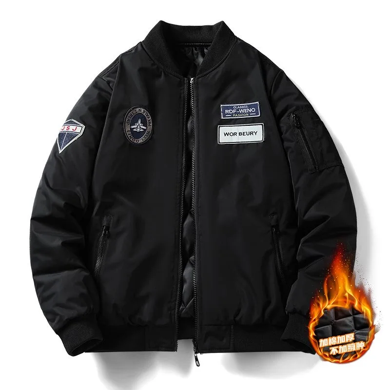 

Зимняя новая модная тенденция, американская ретро толстая теплая хлопковая куртка, мужская повседневная свободная спортивная высококачественная куртка больших размеров L-5XL