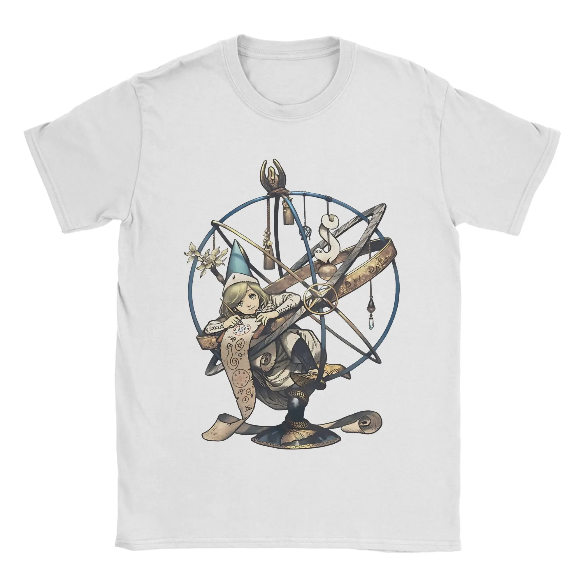 Oversized T-Shirt Summer Atelier Des Sorciers   Novelty T-Shirts Atelier Of Witch Hat Cotton Tshirt for Men Short Sleeve Tees