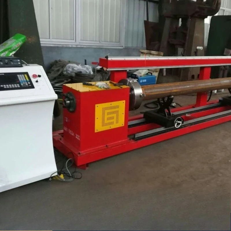 Steel tube bevel cutting equipment, two-axis plasma equipment