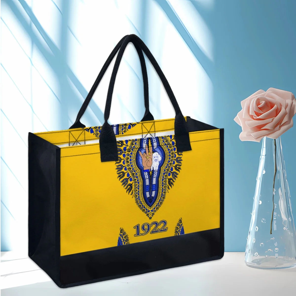 New Sigma Gamma Rho Sorority Designer Casual Tote Bags Gift Interior Zip Pocket Top Handle Vintage Elegant Street Handbags Purse