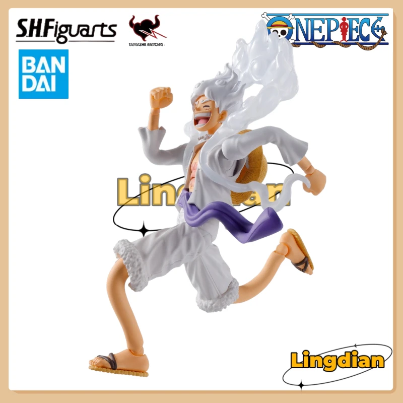 Brand New 100% Original Bandai Sh Figuarts Shf One Piece Monkey.D.Luffy Gear 5 Gear5 Action Figuarts Anime Model Toys Pvc Gifts