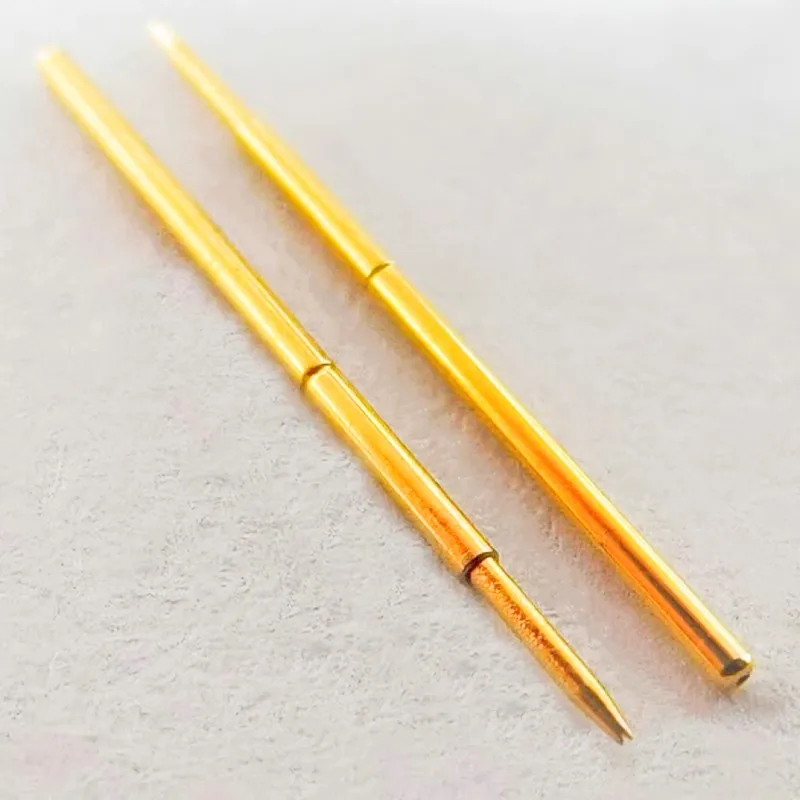 100PCS PA100-F1 Spring Test Probe PA100-F Test Pin P100-F P100-F1 Test Tool 33.35mm 1.36mm Needle Gold Tip Dia 0.99mm Pogo Pin