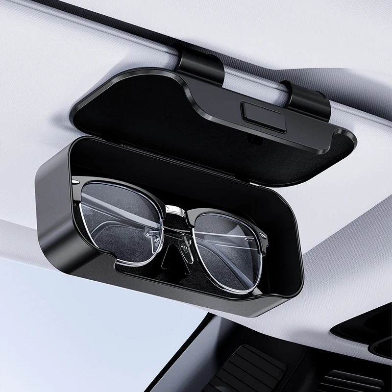 

1Pc Portable Car Glasses Holder ABS Visor Clip Case Eyeglass Storage Organizer Accessory Suitable for BMW Toyota Honda