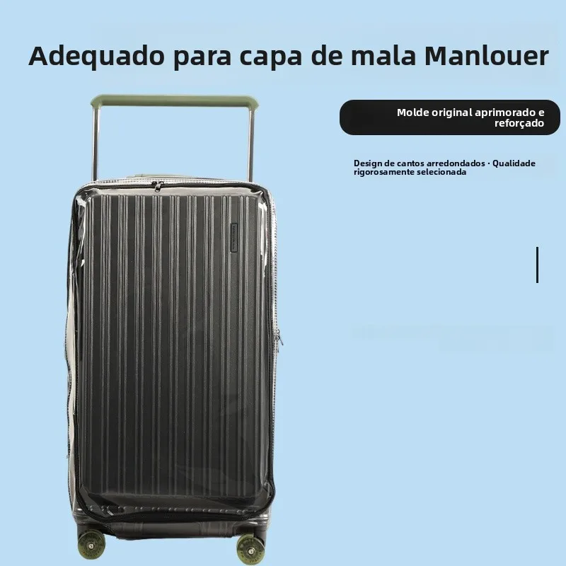 厚みのあるサイドオープン式荷物カバー保護シールド-manlu-旅行スーツケース用防塵カバー-取り外し不要-26-28-インチ