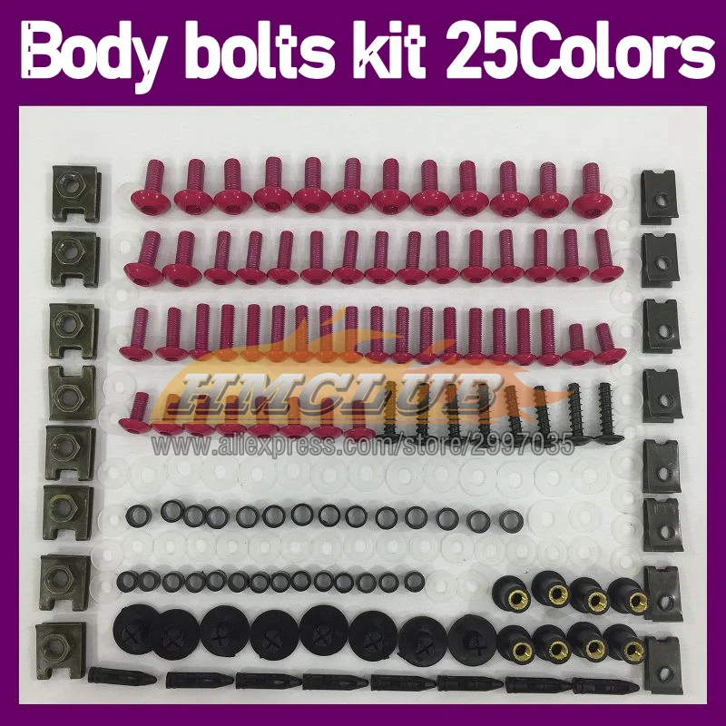 268PS Body Bolt Screw Nuts For DUCATI 748 853 916 996 998 S R CC 94-02 94 95 96 97 98 99 00 01 02 Fairing Bolts Full Screws Kit