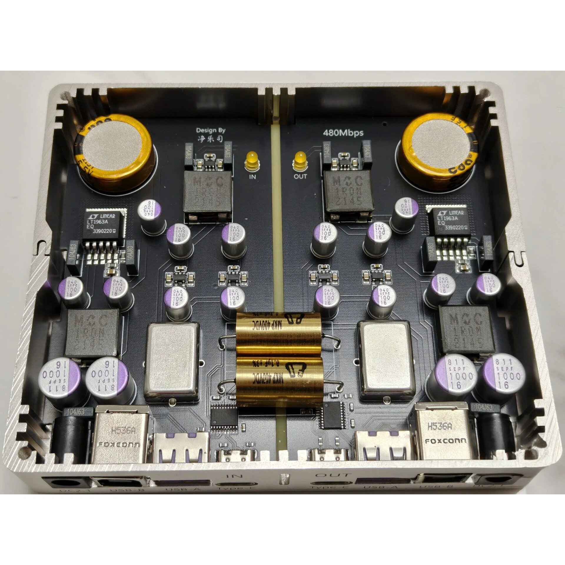 Daikinzhuan Flagship USB Isolator & Data Regenerator 480Mbps Full Interface I/O 0.1ppm TCXO