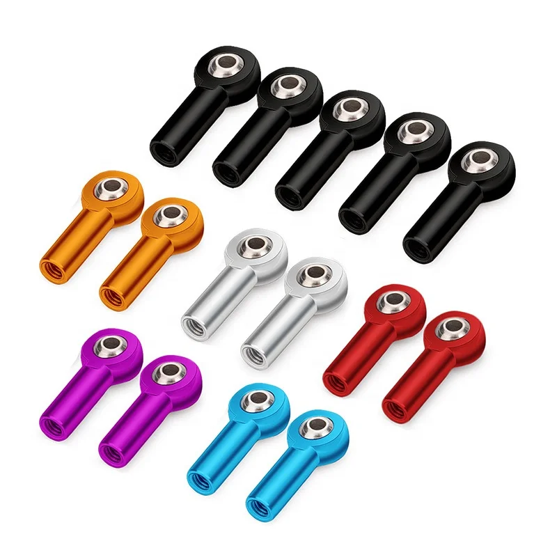 50PCS M3 M4 Metal Ball Head Spike Rod Aluminum Alloy Universal Joint Ball Head Buckle For RC Car Boat DIY Robot Parts