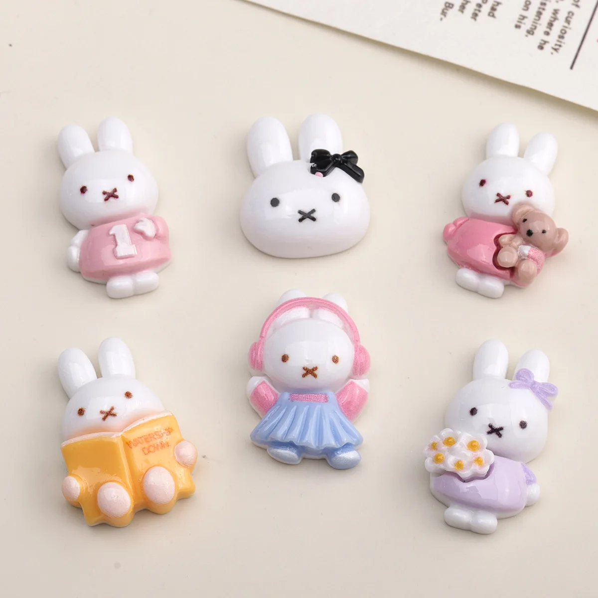 

5 шт., мини-кролик, мультяшные аксессуары из смолы, мусорный чехол «сделай сам», подвески ручной работы, миниатюрные матеры, ювелирные изделия, ремесленные принадлежности