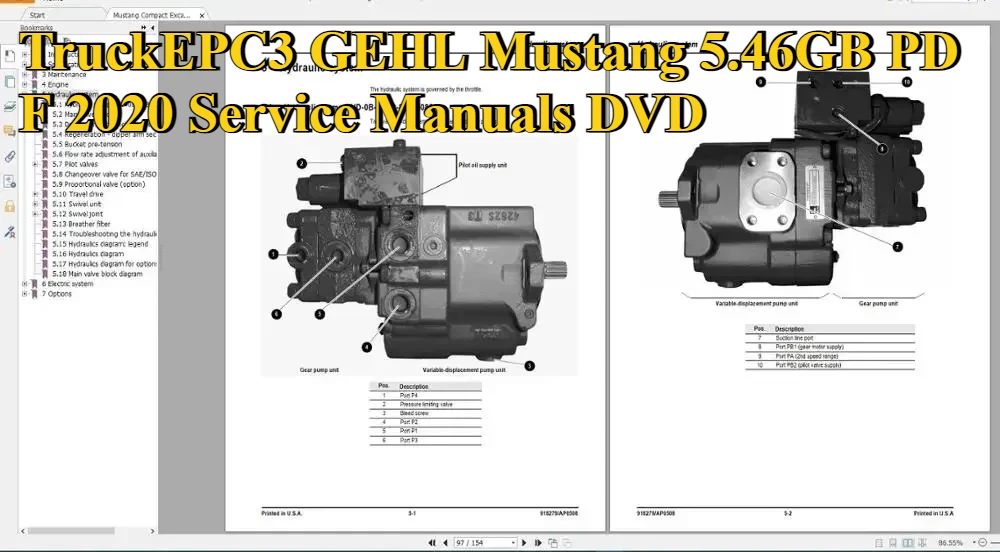 

TruckEPC3 GEHL Mustang 5,46 ГБ PDF 2020 DVD с руководством по обслуживанию