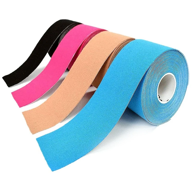 4 Pcs Color Waterproof Muscle Bandage 5 cm Sports Elastic Tape Muscle Pain Relief Tape for Sports and