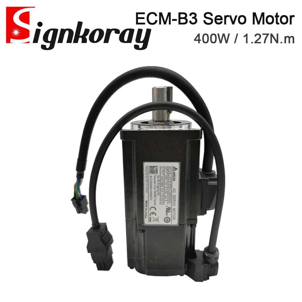 SignkoRay Delta  Servo Motor 400W 1.27N.m ECM-B3M-C20604RS1 ECM-B3M-CA0604RS1 ECM-B3M-C20604SS1 with Brake