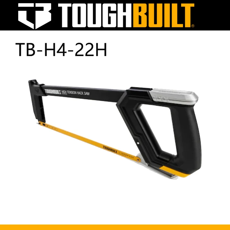 

TOUGHBUILT TB-H4-22H 12In High Tension Hacksaw 400mm Convenient Type Hand-Held Hacksaw Garden Saw Cutting Durable Hand Tools