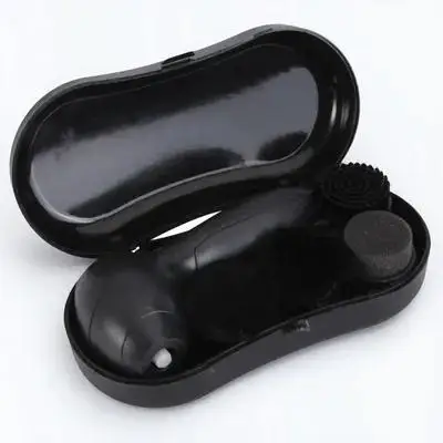 

Electric Shoe Polisher Brush For Shoes Car Sofa Bag Cleaner 4 Replacement Heads Black Lightweight Portable Gift Idea