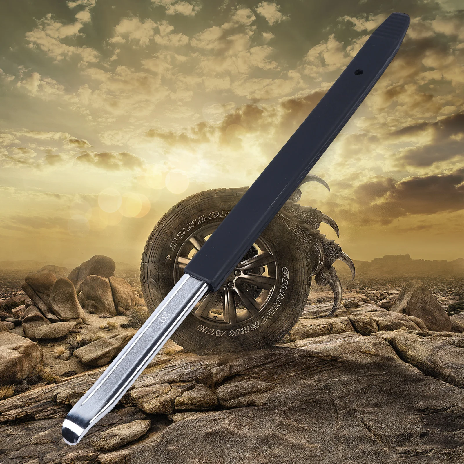 

[Лом для шин] Подставка для шин с крышкой для лом — хром-ванадиевая сталь — для ремонта автомобильных шин — прочный, простой в использовании