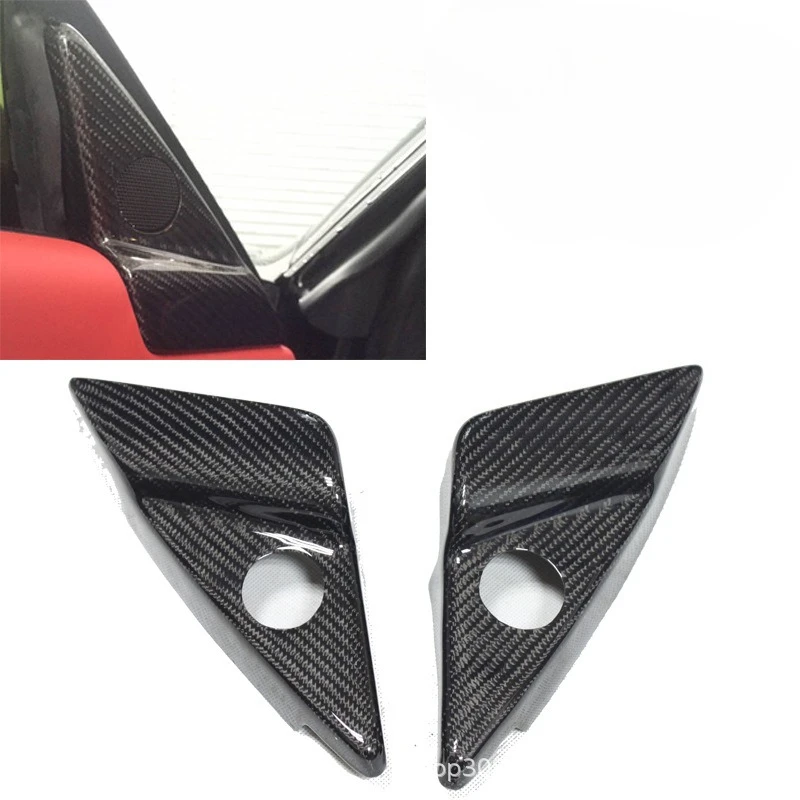 

Подходит для Maserati GT GTS, модифицированный внутренний автомобильный твитер из настоящего углеродного волокна, нашивка