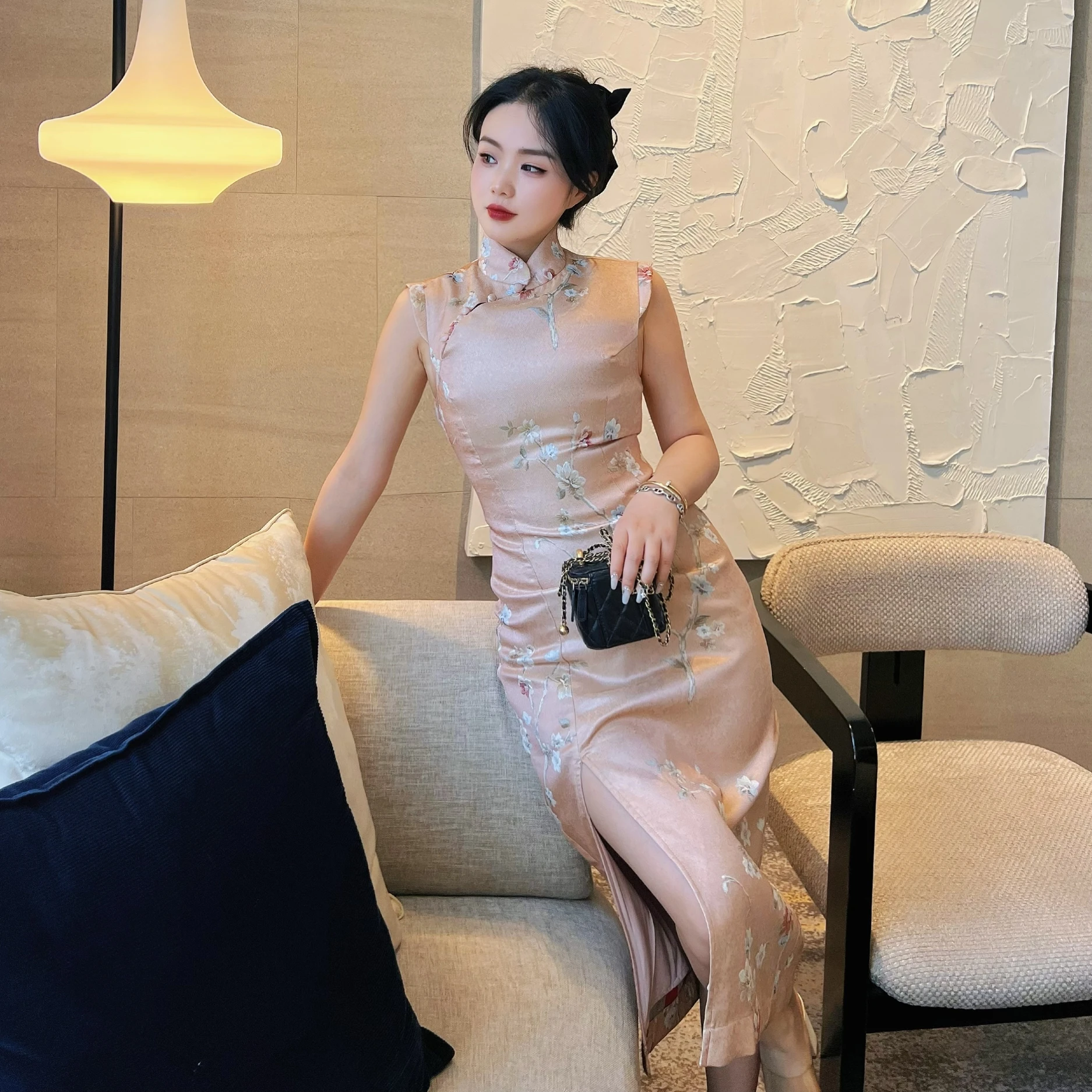 

Летнее платье Ele Young Sle в новой китайской версии с вышивкой, высокое качество, тема «Республика Китай»