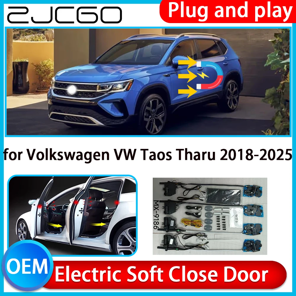 

for Volkswagen VW Taos Tharu 2018-2025 Auto Pull Car Soft Close Kit Door Power Latch Electric Door Catch Soft Closing Assist