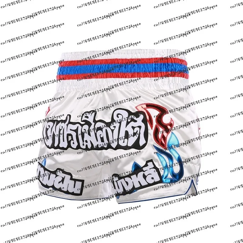 

2026 Boxing Fight Shorts for Men Women Patchwork Color Slim Cut MMA Muay Thai Shorts Man Kickboxing Clothing Martial Arts Trunks