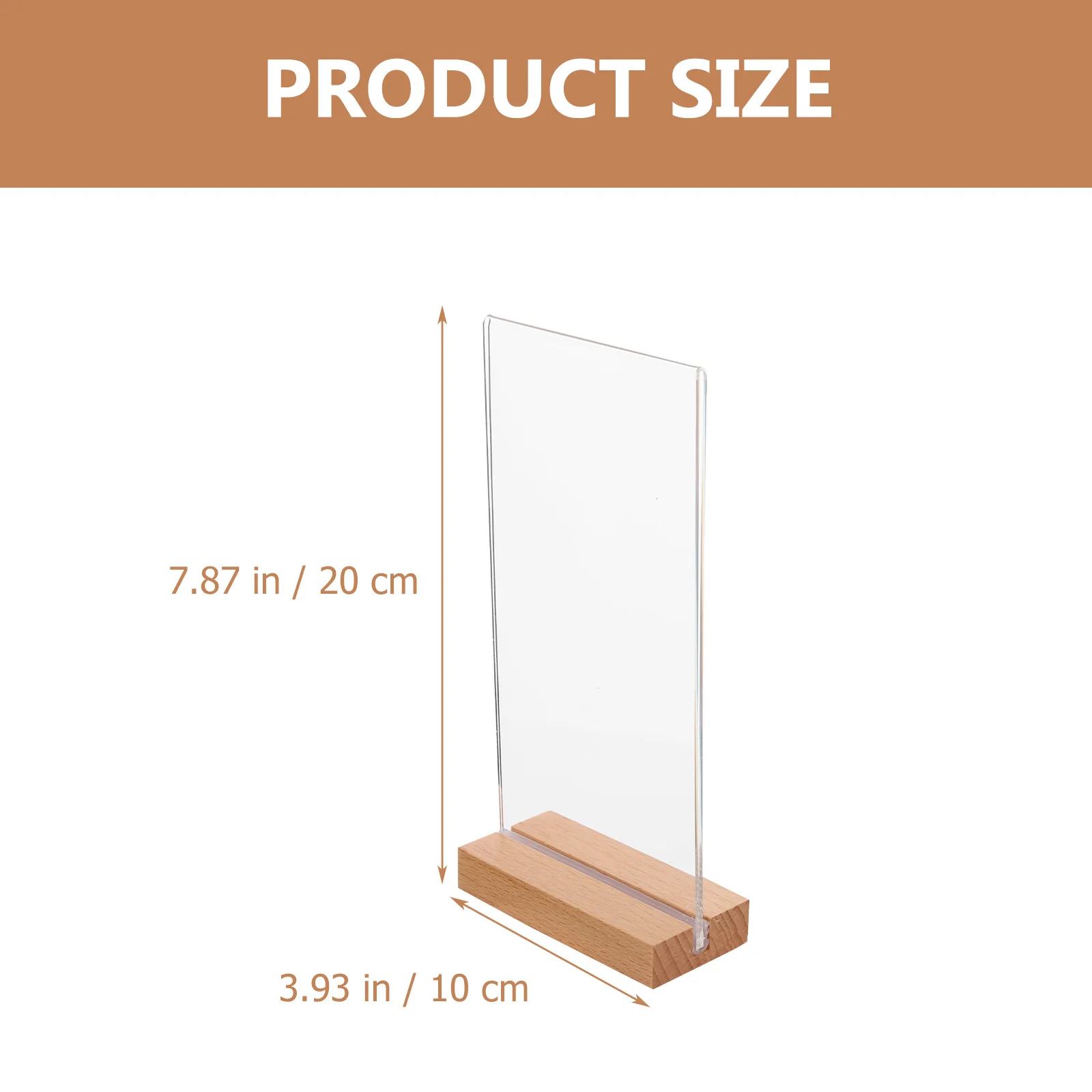 1 set 1 Set Acrylic Display Sign Holder Menu Price Tabletop Note Photo Stand Multipurpose Storage Rack For Home Office Ad Holder
