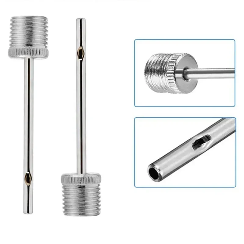 5/10 ชิ้นใหม่กีฬาลูกบอลปั๊มลมเข็มสำหรับฟุตบอลบาสเกตบอลฟุตบอลอะแดปเตอร์วาล์วลมแบบเป่าลม