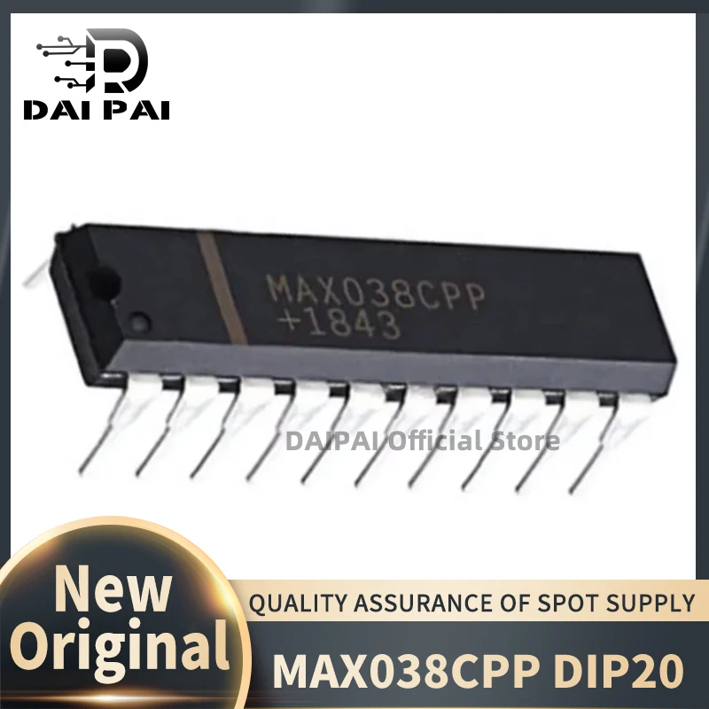 (2PCS/Lot)100% New original MAX038CPP DIP20 MAX038 high frequency precision function signal generator dual in-line Chipset