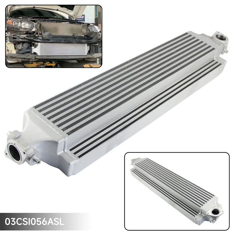 Performance Aluminum Bar&Plate Intercooler Fits For Honda Civic 1.5L 2016 -2017 Turbo Silver/Black