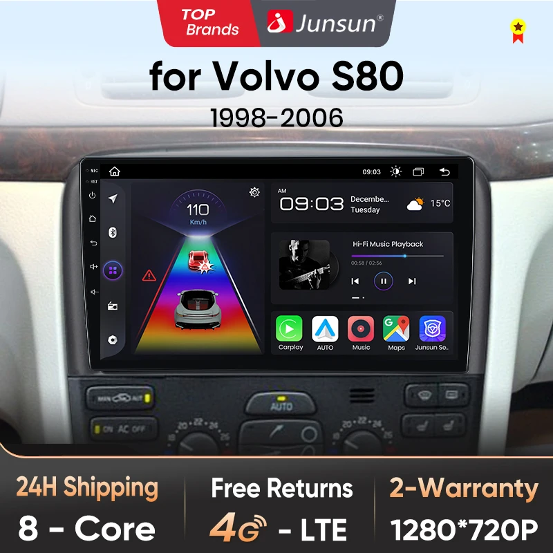System S80: Der ultimative Upgrade für Ihr Volvo S80 (1998–2006) – Eine detaillierte Bewertung des Junsun V1 Plus Car Radio