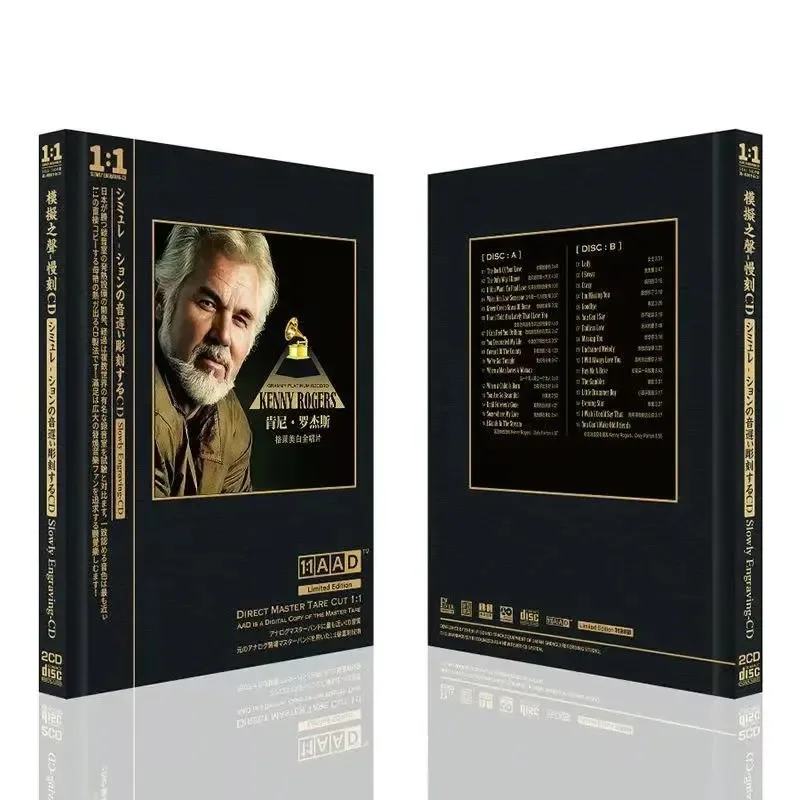 

Country Kenny Rogers Music CD Greatest Hits Album Something's Burning 2pcs Music Record teaching supplies Soundtracks Box Gift