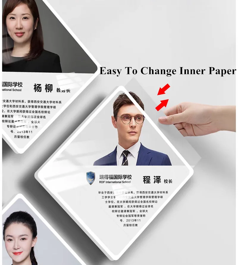 210 x21 0mm Home Decor Wedding Plastic Picture Photo Frame Wall Mounted Art Photo Block Menu Price Label Sign Holder Poster Frame