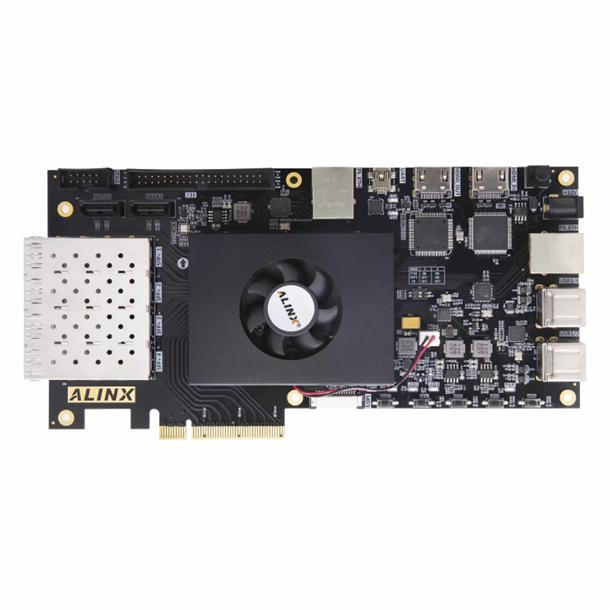 ALINX AX7Z035B: XILINX Zynq-7000 SoC XC7Z035 ZYNQ A-RM 7035 FPGA Development Board SoMs PCIE Accelerator Card SFP 8G eMMC