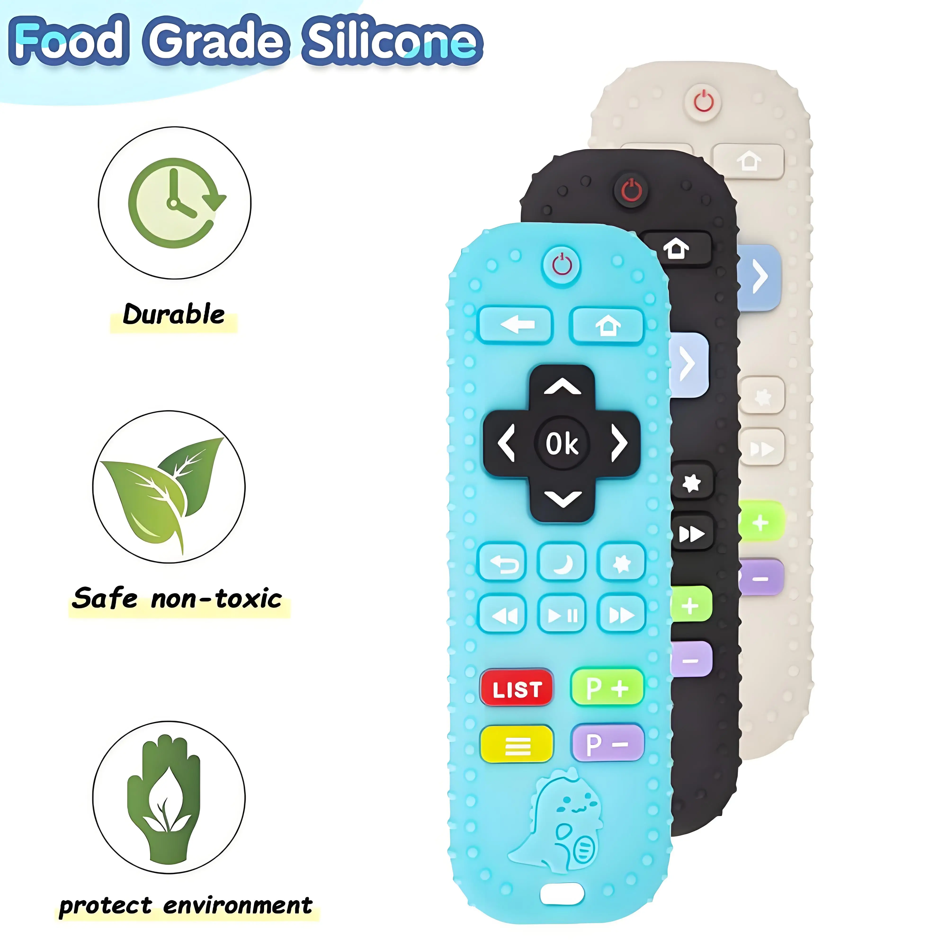 الأطفال سيليكون التسنين التحكم عن بعد فترة الفم الطفل مهدئا التسنين التسنين التحكم عن بعد اللعب سيليكون الأسنان u #2