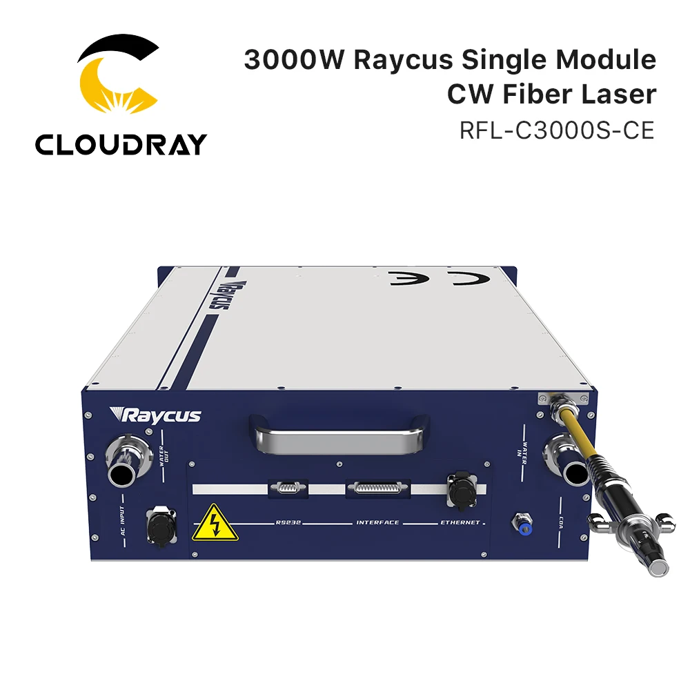 Cloudray BM98 Raycus Single Module CW Fiber Laser Source 3000W