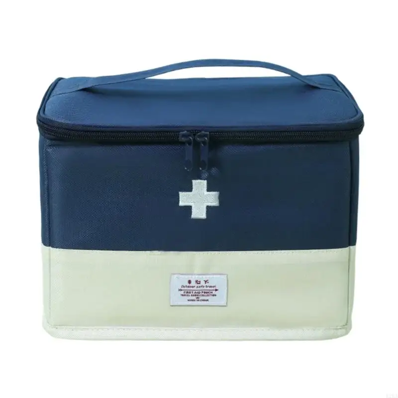حقيبة إسعافات أولية مقاومة للماء، منظمات أدوات الطوارئ للتخييم في الأماكن المغلقة والخارجية مع مقصورات متعددة B2EA